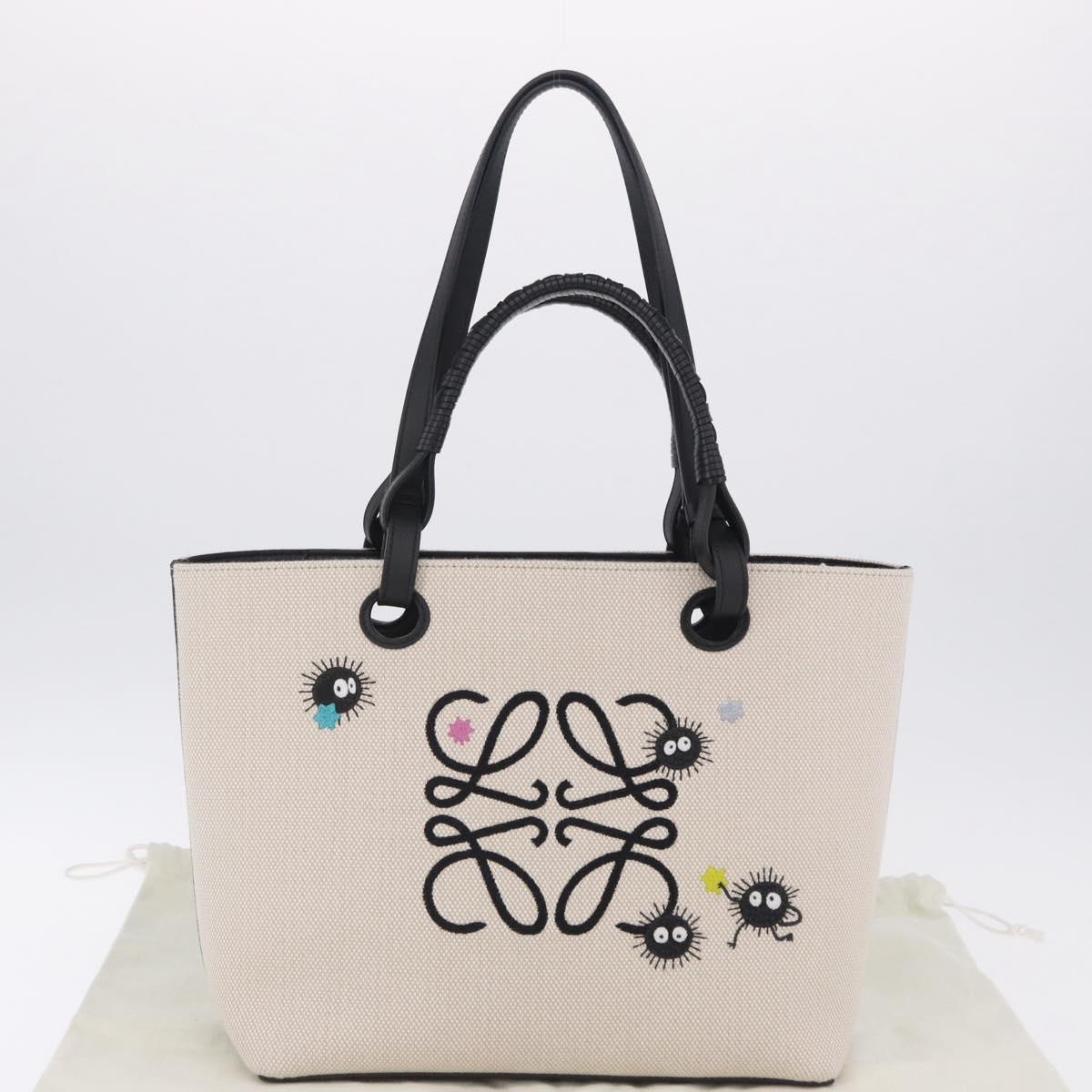 LOEWE x Ghibli Spirited Away Soot Sprites Anagram Tote Small Auth 167586SM