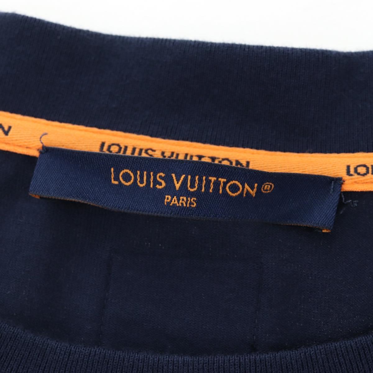 LOUIS VUITTON x NIGO Pharrell Williams T-shirt Navy HTY78WY75 Auth 167608SM