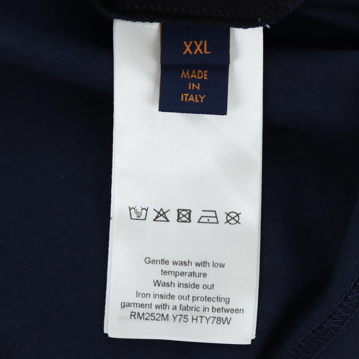LOUIS VUITTON x NIGO Pharrell Williams T-shirt Navy HTY78WY75 Auth 167608SM