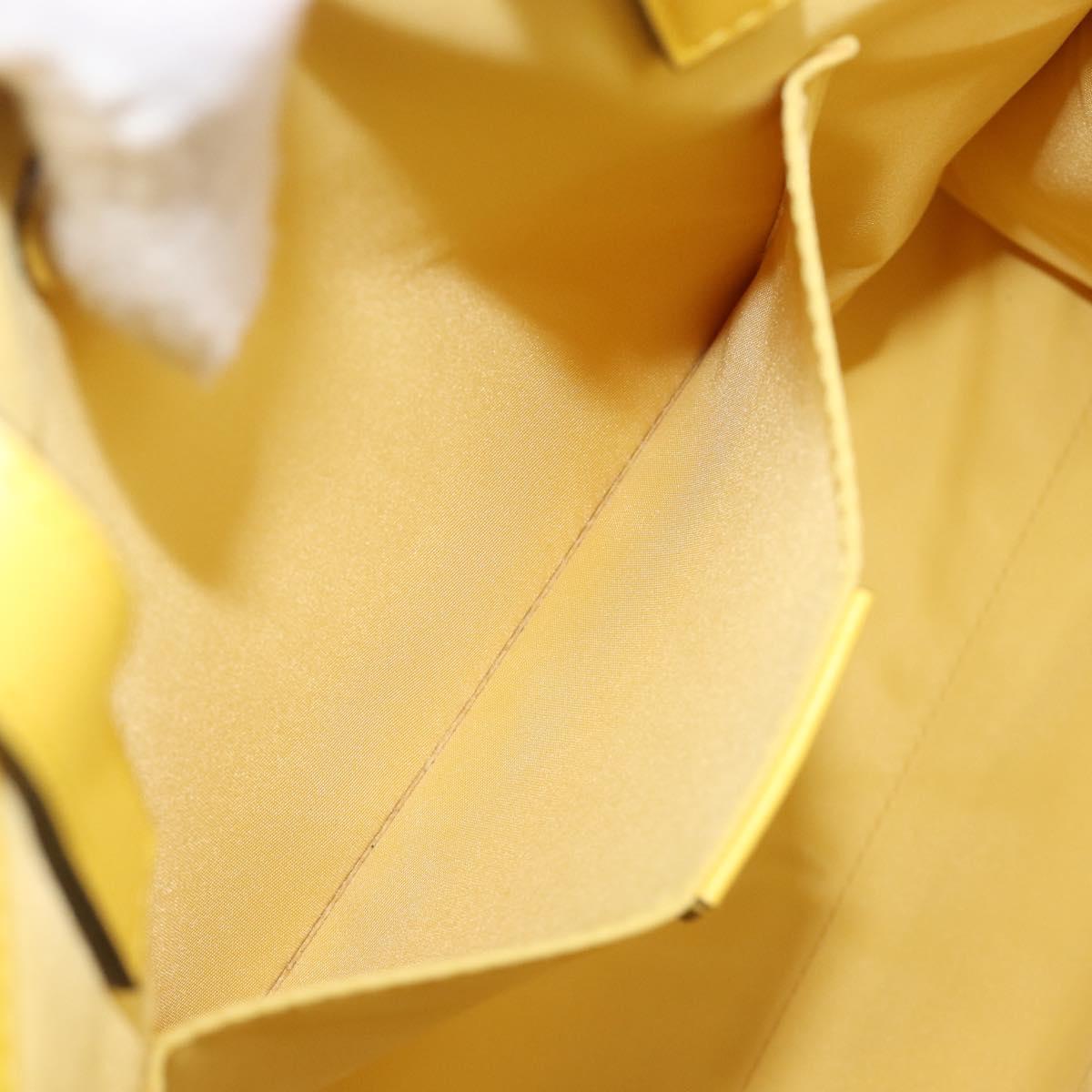 GUCCI Higuchi Yoko Tote Bag Cotton Yellow 605613 Auth 167610SAM