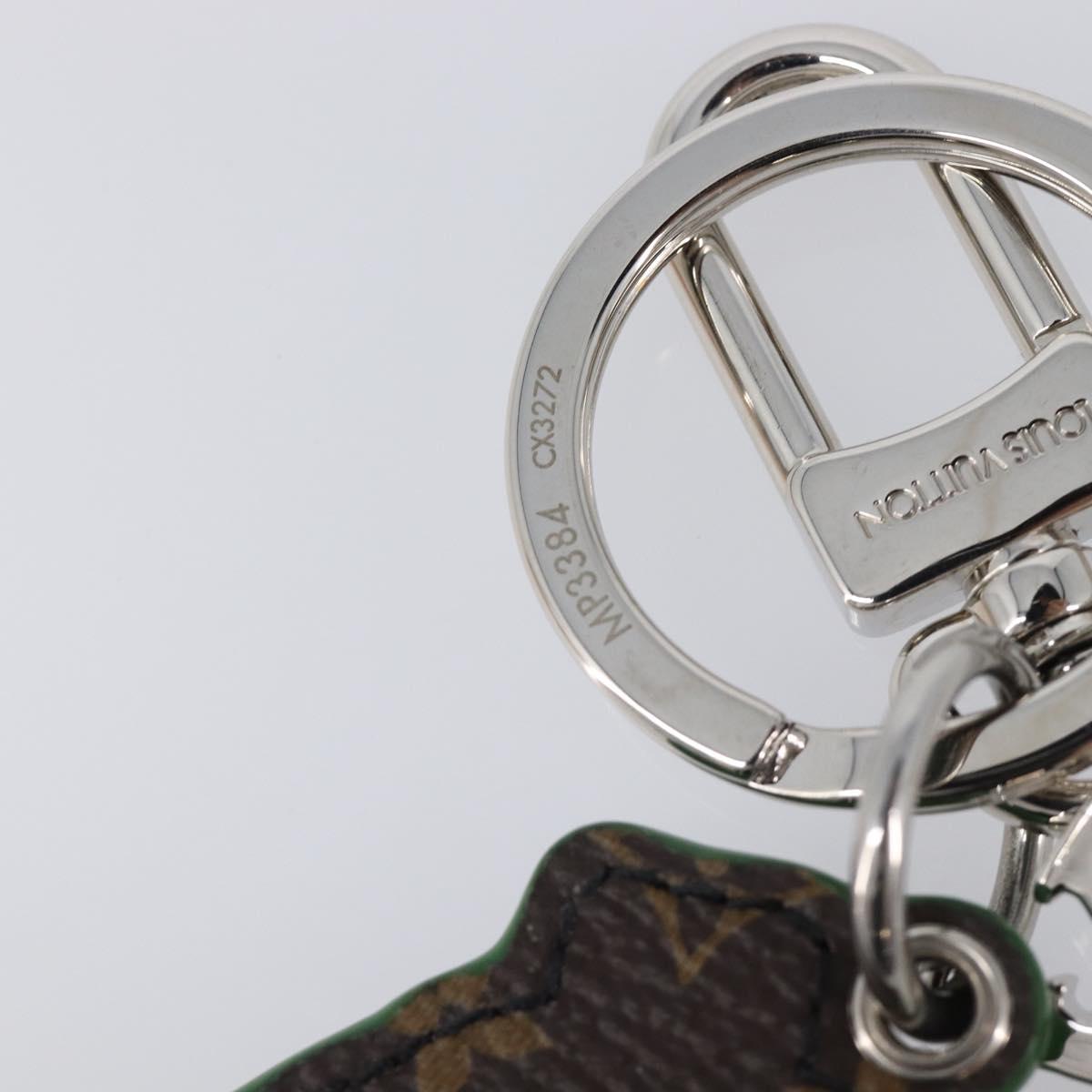 LOUIS VUITTON Monogram Porte Cle Paint Charm Leather Green MP3384 LV Auth 167611SAM