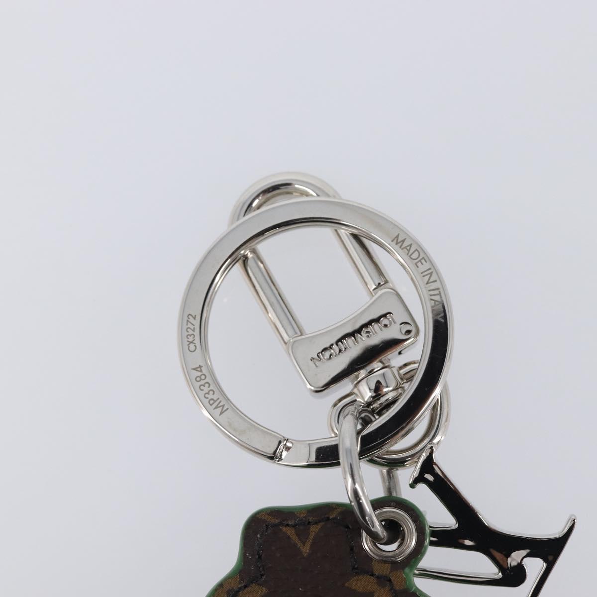LOUIS VUITTON Monogram Porte Cle Paint Charm Leather Green MP3384 LV Auth 167611SAM