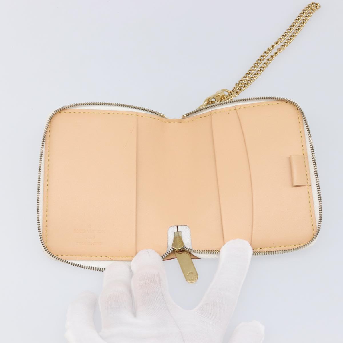LOUIS VUITTON Monogram Multicolor Agenda Mini Zipper White R21046 Auth 167616V