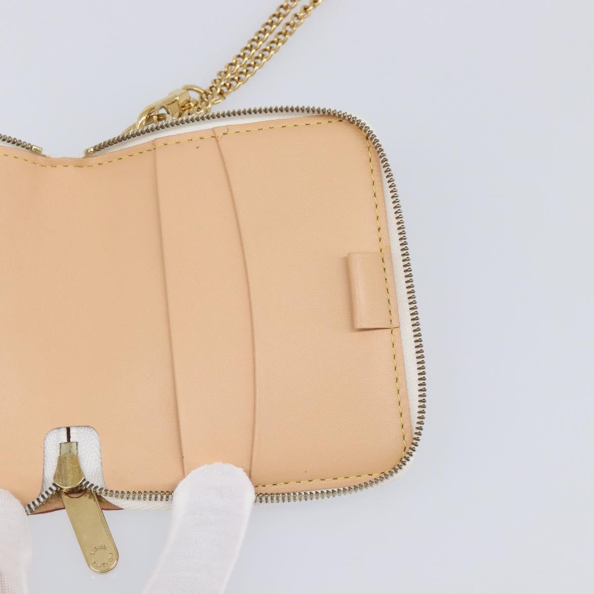 LOUIS VUITTON Monogram Multicolor Agenda Mini Zipper White R21046 Auth 167616V