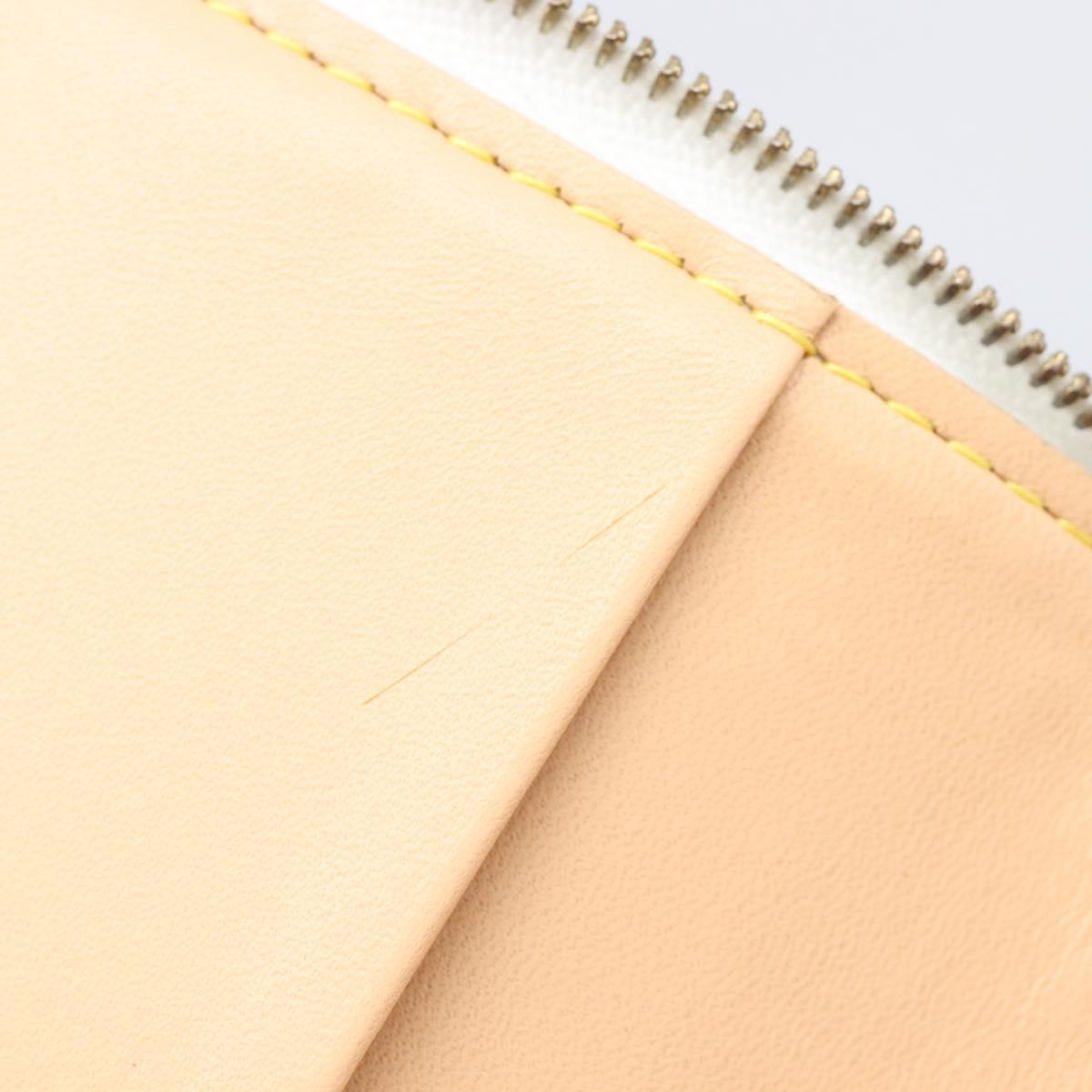 LOUIS VUITTON Monogram Multicolor Agenda Mini Zipper White R21046 Auth 167616V