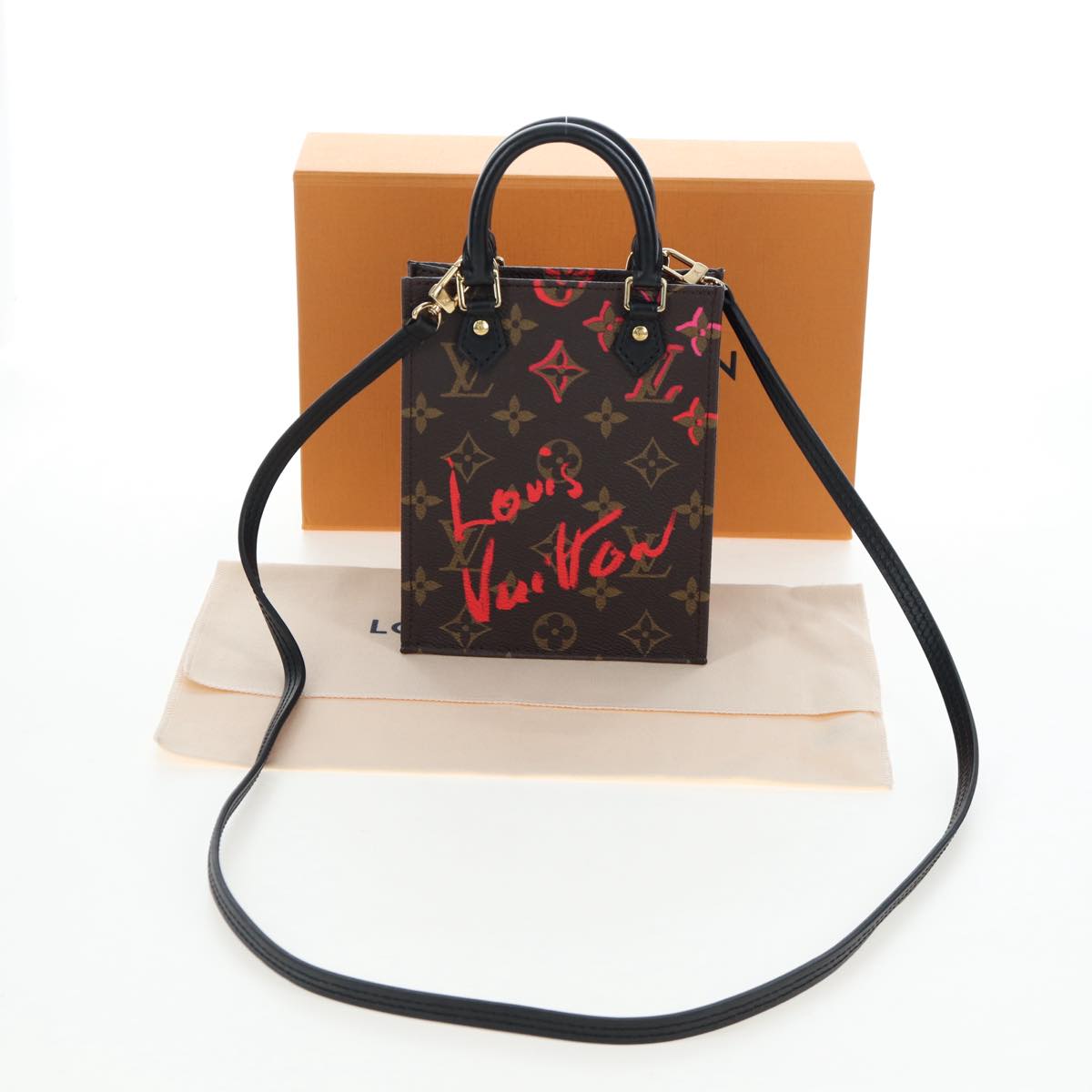 LOUIS VUITTON Monogram Fall in Love Petit Sac Plat 2way M80839 LV Auth 167618SAM