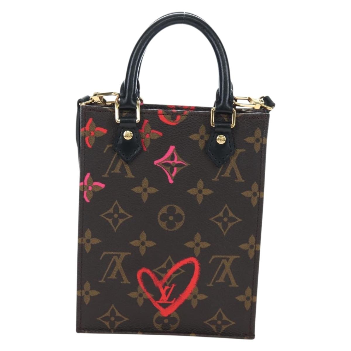 LOUIS VUITTON Monogram Fall in Love Petit Sac Plat 2way M80839 LV Auth 167618SAM