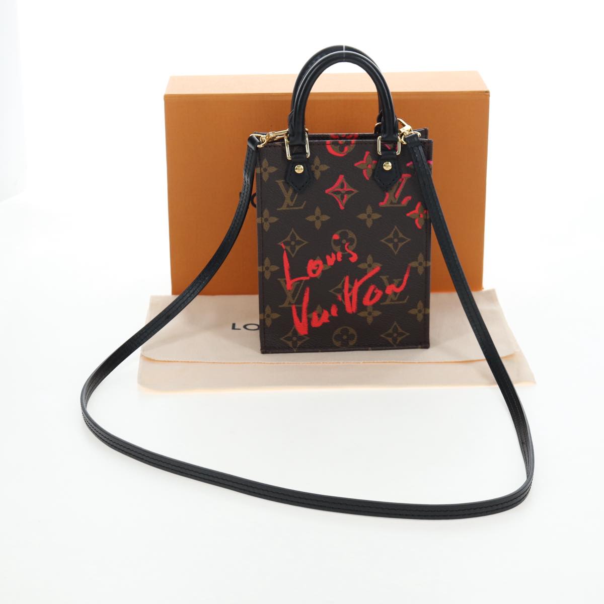 LOUIS VUITTON Monogram Fall in Love Petit Sac Plat 2way M80839 LV Auth 167619SAM