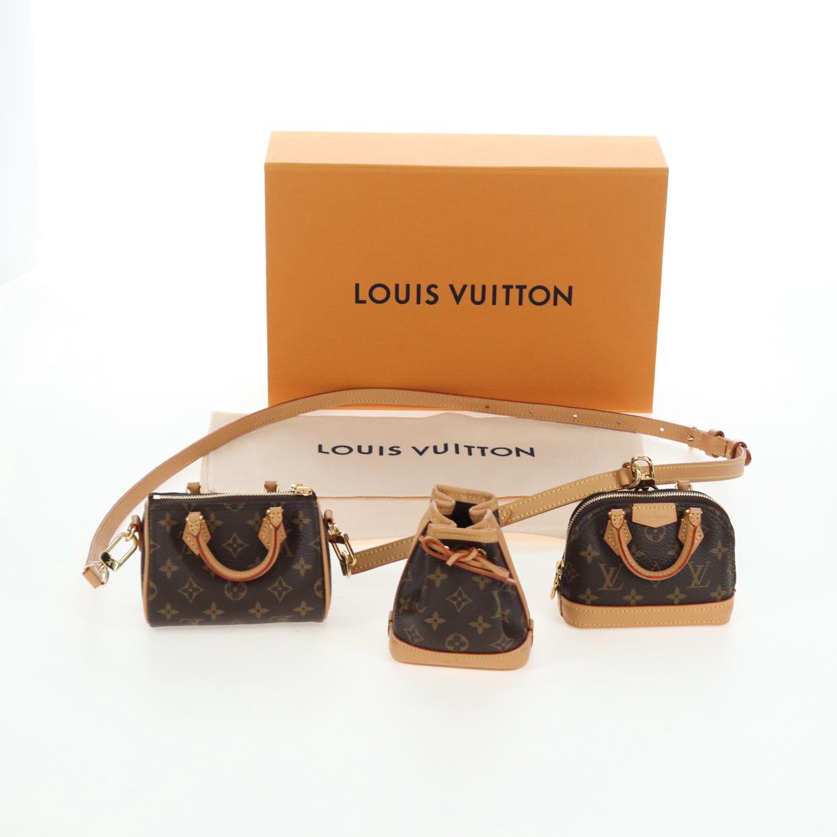 LOUIS VUITTON 2021-2025 Monogram Trio Mini Icon Shoulder M81081 LV Auth 167620SM