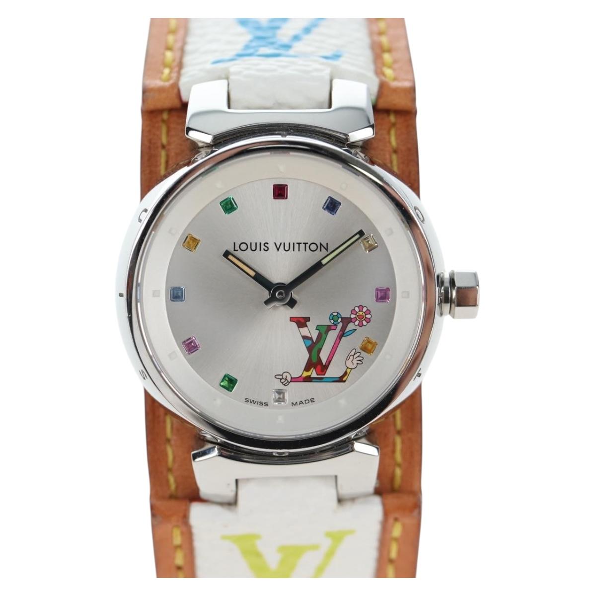 LOUIS VUITTON Love Monogram × Takashi Murakami Tambour Q12130 Auth 167622SAM