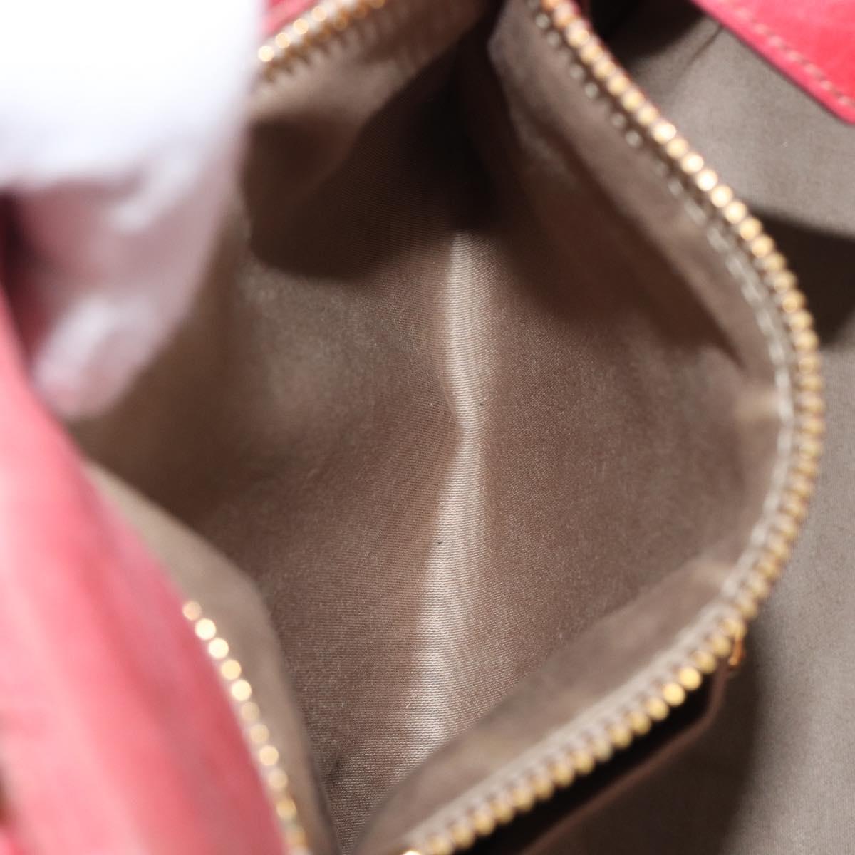 Miu Miu Matelasse Hand Bag Leather 2way Pink Gold Tone Auth 167626M
