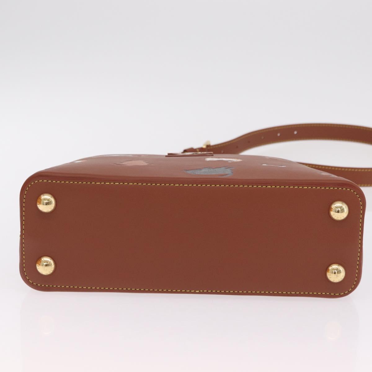 LOUIS VUITTON Catgram Capusine BB Hand Bag 2way Brown M25874 LV Auth 167633SM