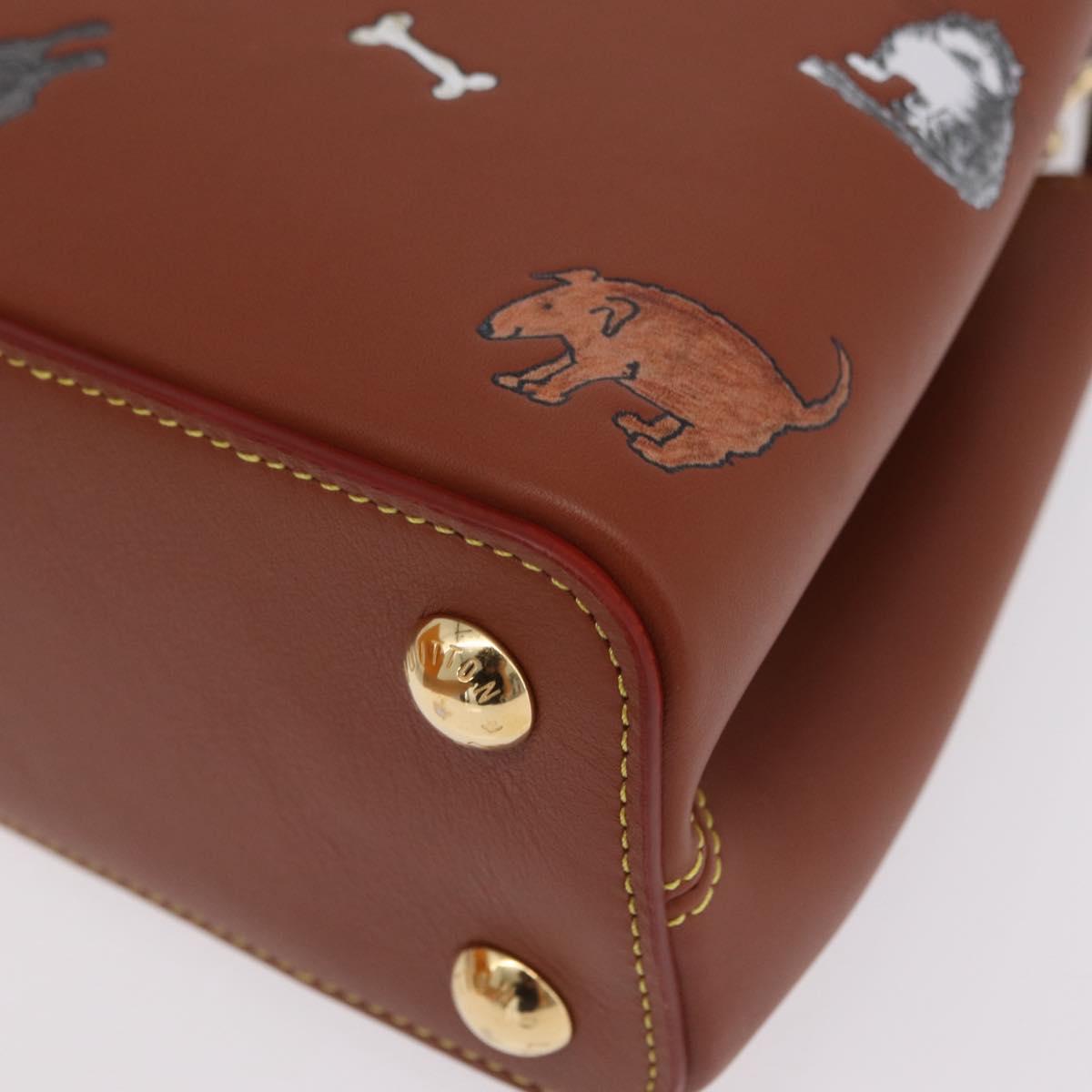 LOUIS VUITTON Catgram Capusine BB Hand Bag 2way Brown M25874 LV Auth 167633SM