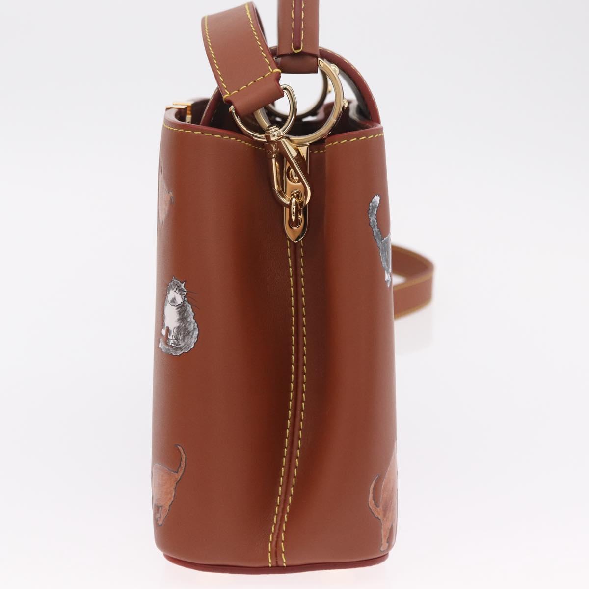 LOUIS VUITTON Catgram Capusine BB Hand Bag 2way Brown M25874 LV Auth 167633SM