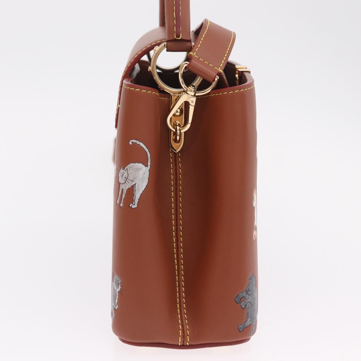 LOUIS VUITTON Catgram Capusine BB Hand Bag 2way Brown M25874 LV Auth 167633SM