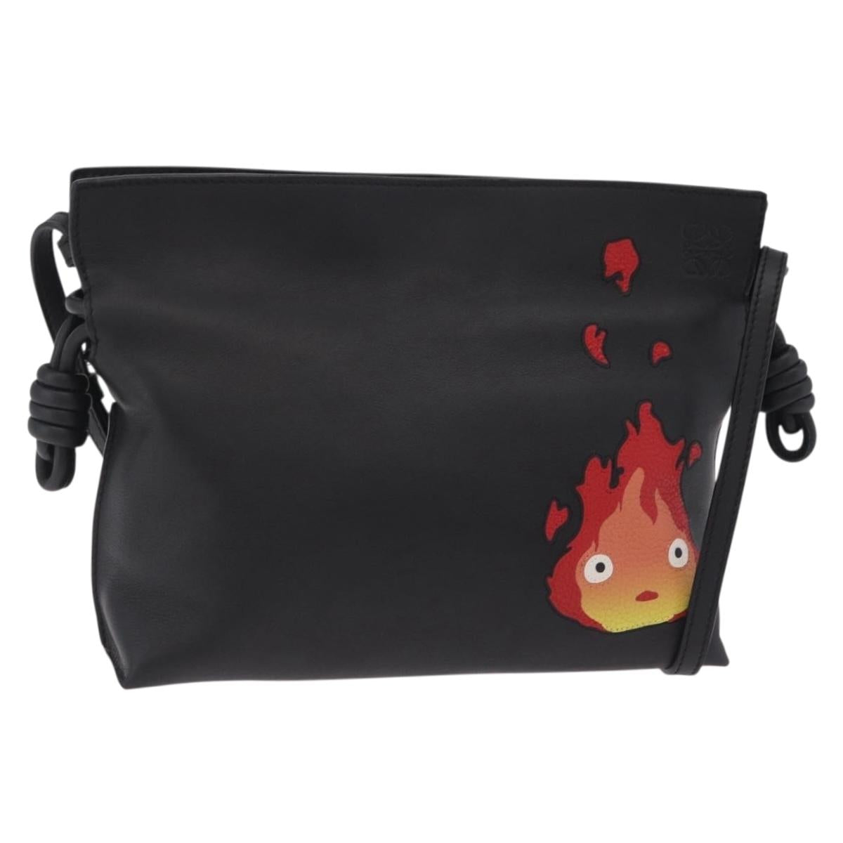 LOEWE × Studio Ghibli Flamenco Mini Calcifer Howl's Leather Auth 167640SAM