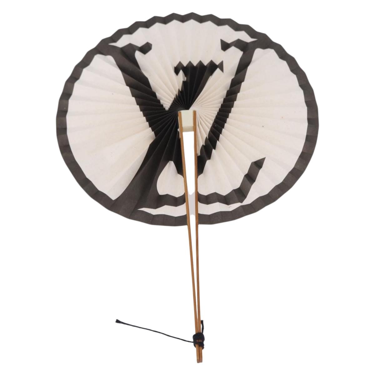 LOUIS VUITTON Japanese Fan Paper Not For Sale White LV Auth 167695M