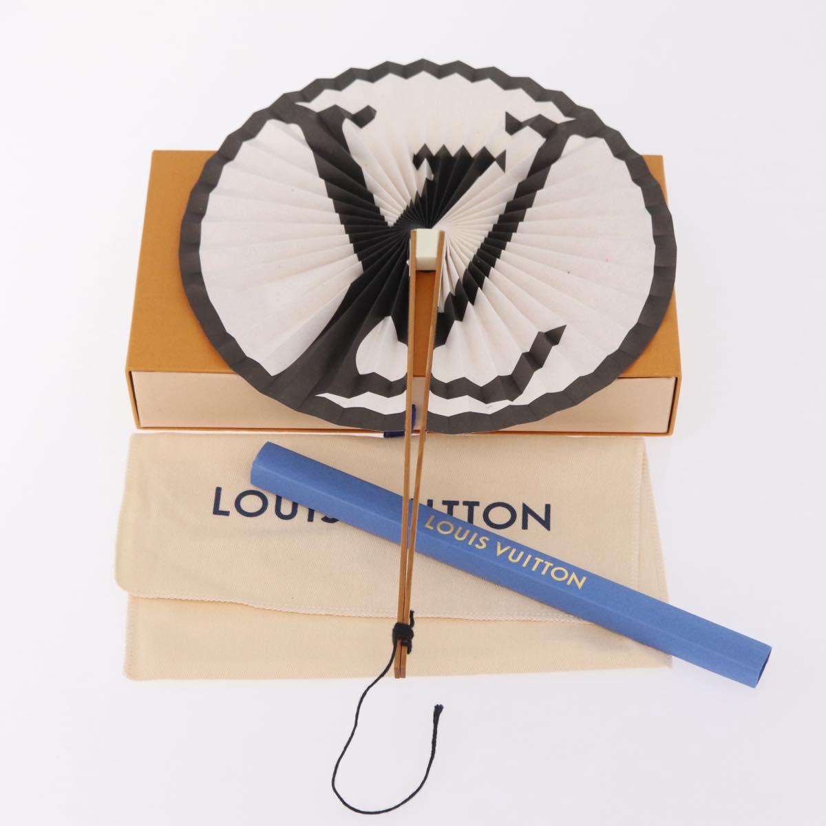 LOUIS VUITTON Japanese Fan Paper Not For Sale White LV Auth 167695M