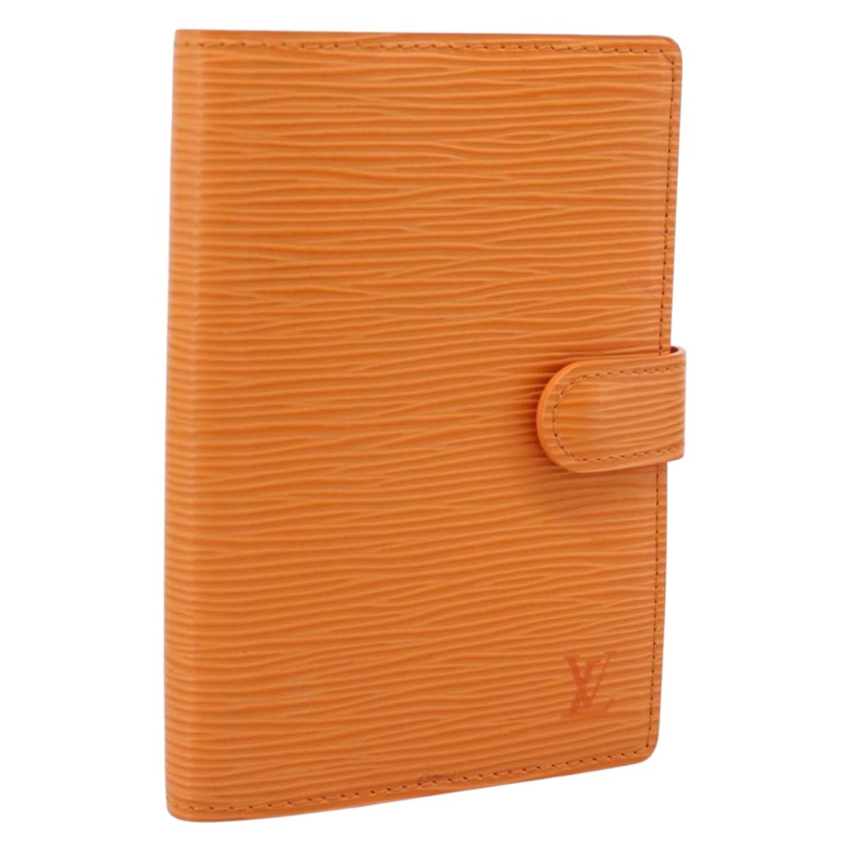 LOUIS VUITTON Epi Agenda PM Day Planner Cover Mandarin R2005H LV Auth 167698V