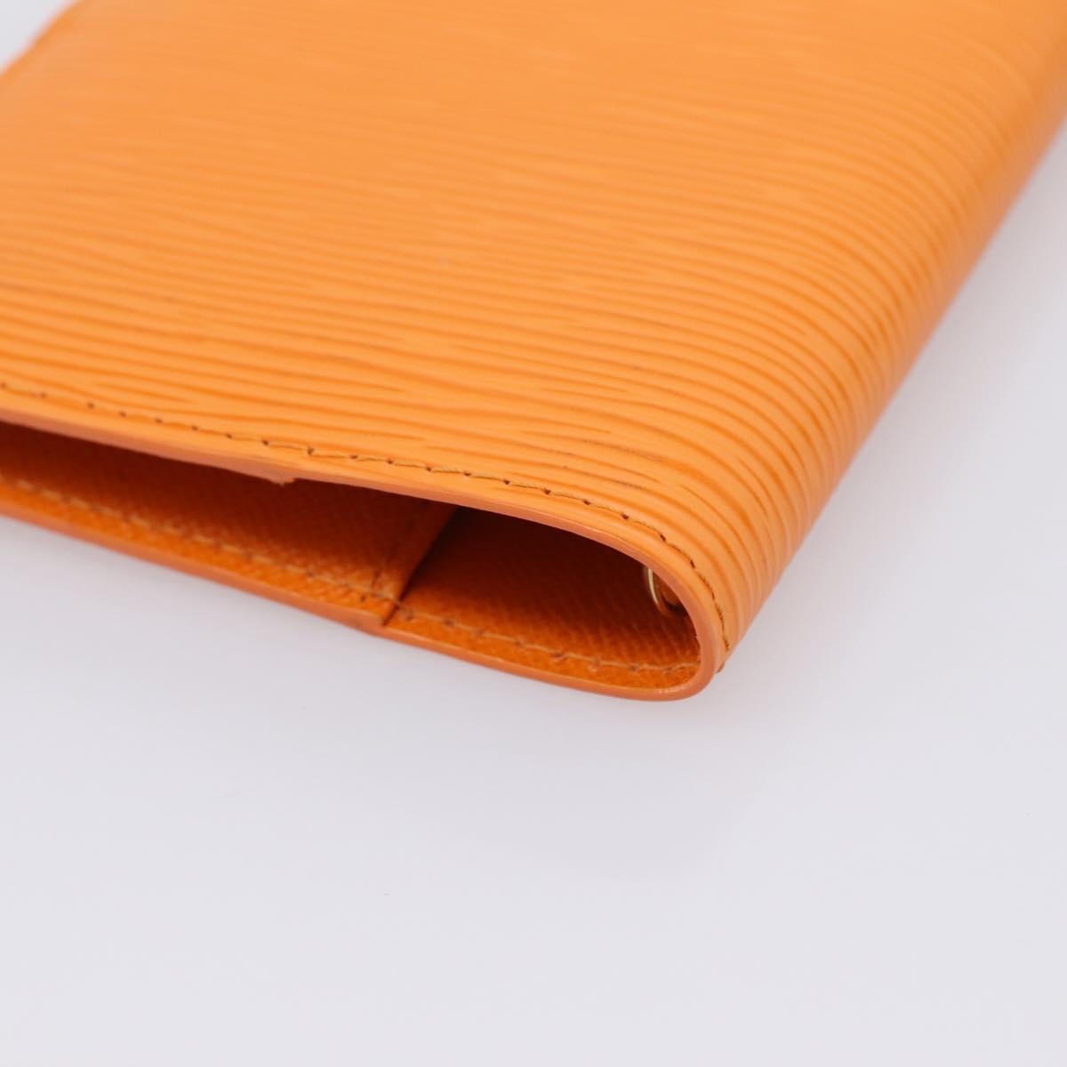 LOUIS VUITTON Epi Agenda PM Day Planner Cover Mandarin R2005H LV Auth 167698V