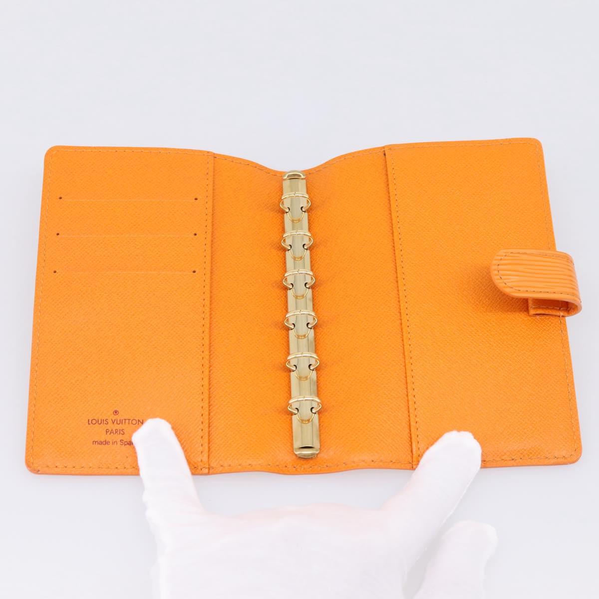LOUIS VUITTON Epi Agenda PM Day Planner Cover Mandarin R2005H LV Auth 167698V