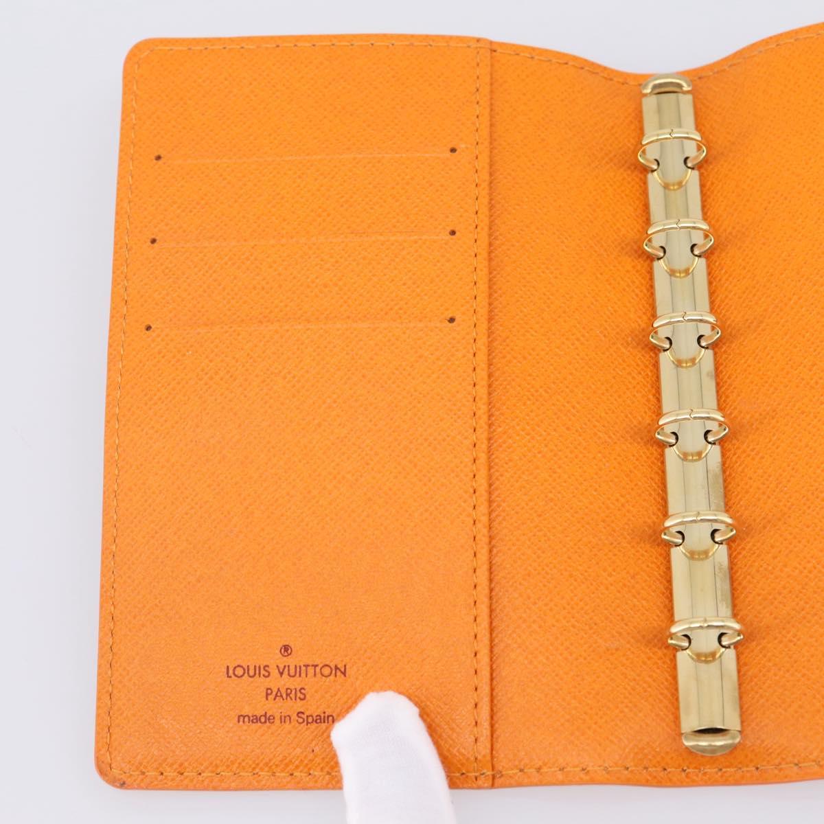 LOUIS VUITTON Epi Agenda PM Day Planner Cover Mandarin R2005H LV Auth 167698V