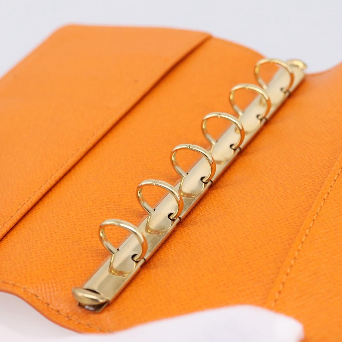 LOUIS VUITTON Epi Agenda PM Day Planner Cover Mandarin R2005H LV Auth 167698V