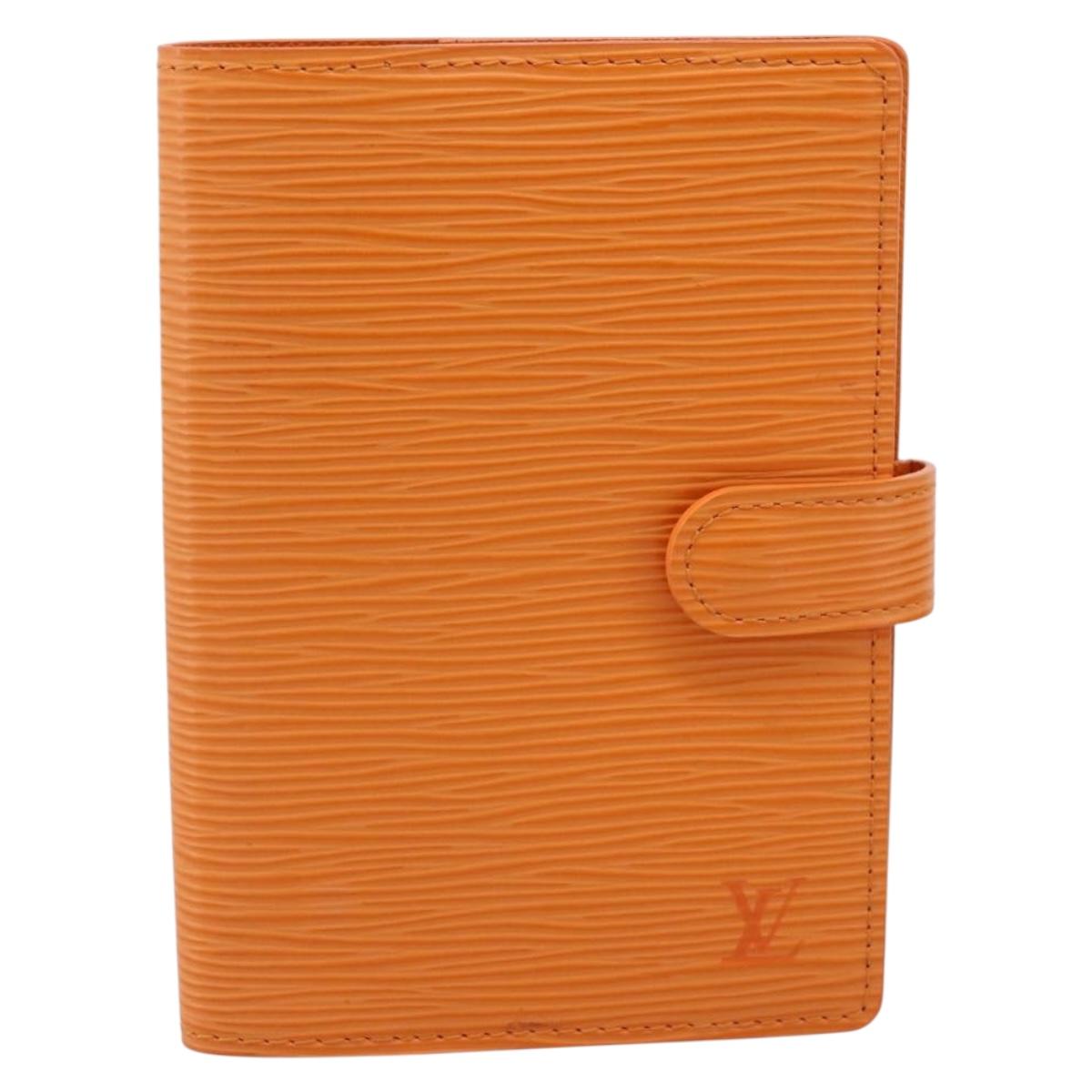 LOUIS VUITTON Epi Agenda PM Day Planner Cover Mandarin R2005H LV Auth 167698V