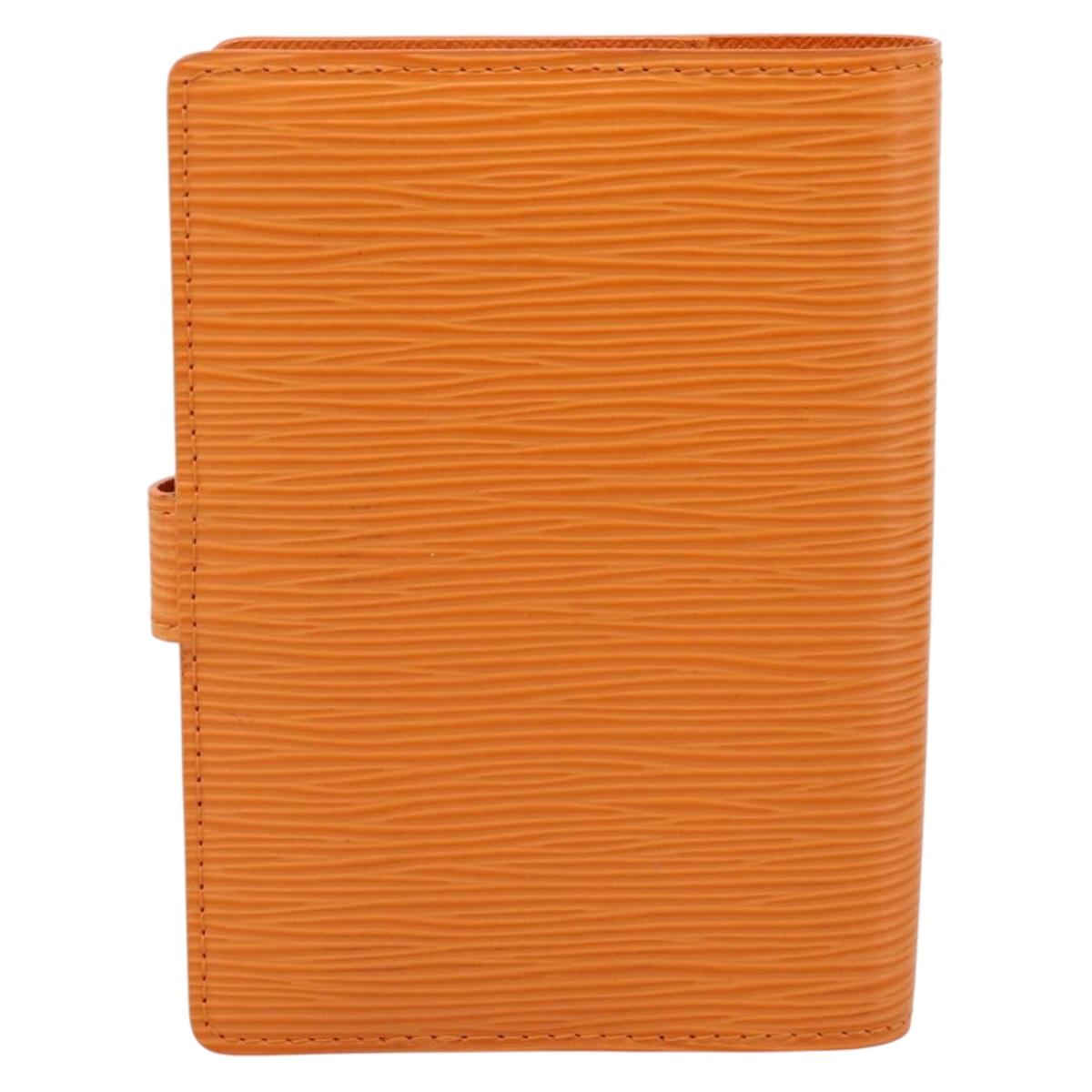 LOUIS VUITTON Epi Agenda PM Day Planner Cover Mandarin R2005H LV Auth 167698V