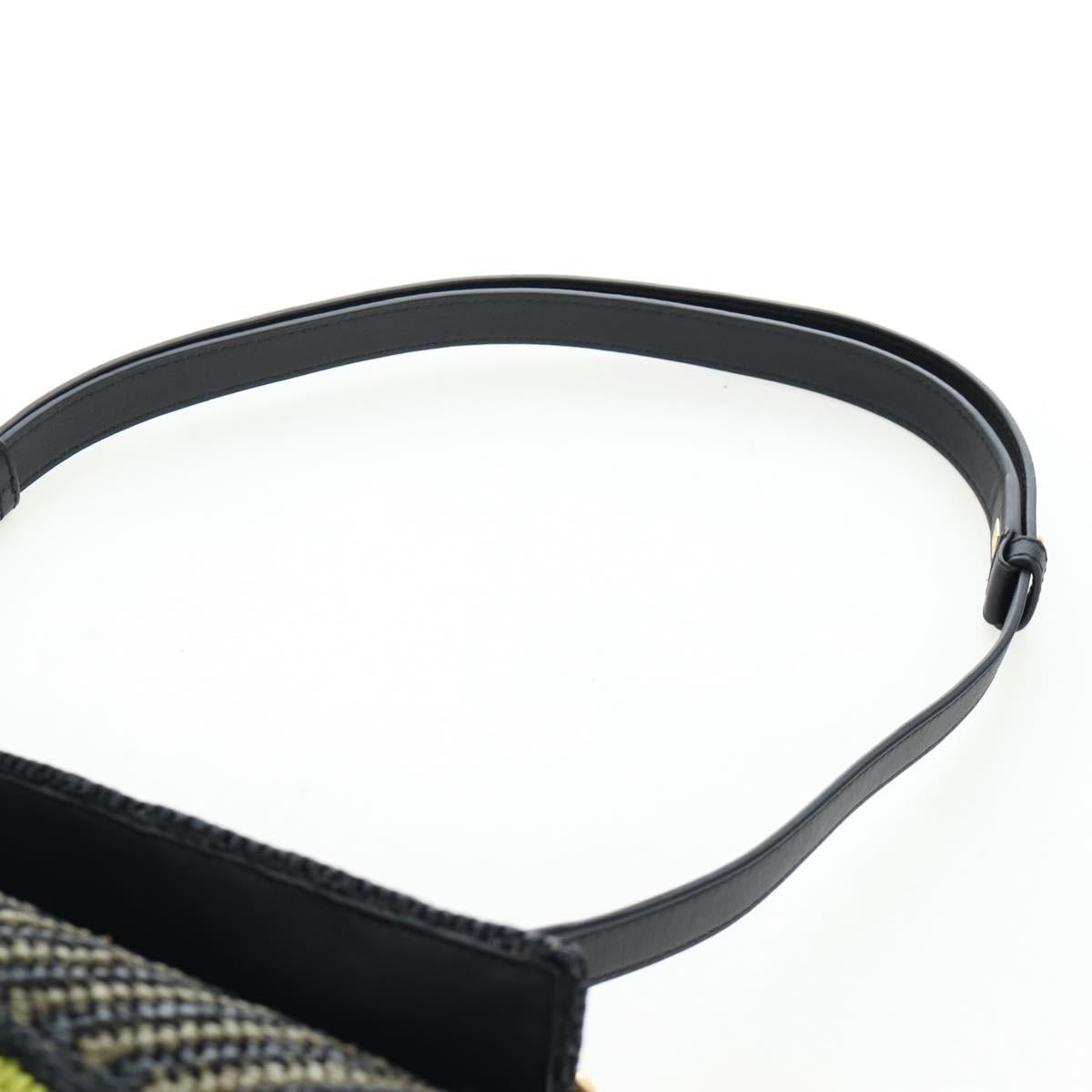 LOEWE Puzzle Bag Small Hand Bag Leather Green Gold Tone Auth 167700SM