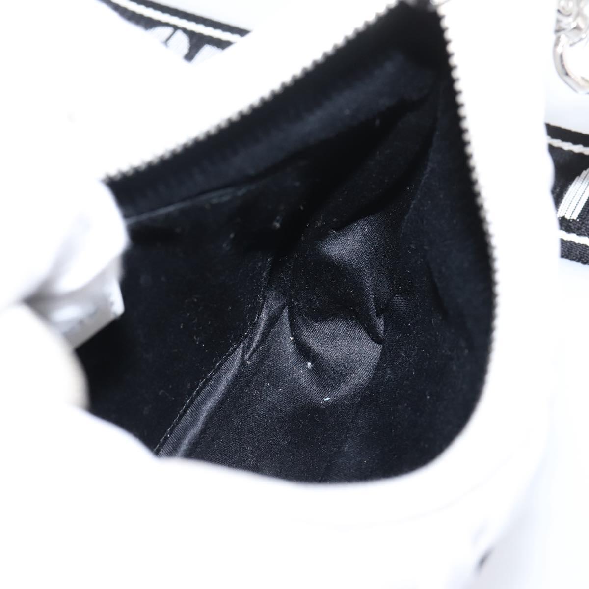 Miu Miu Hand Bag Leather 2way White Silver Auth 167717SAM