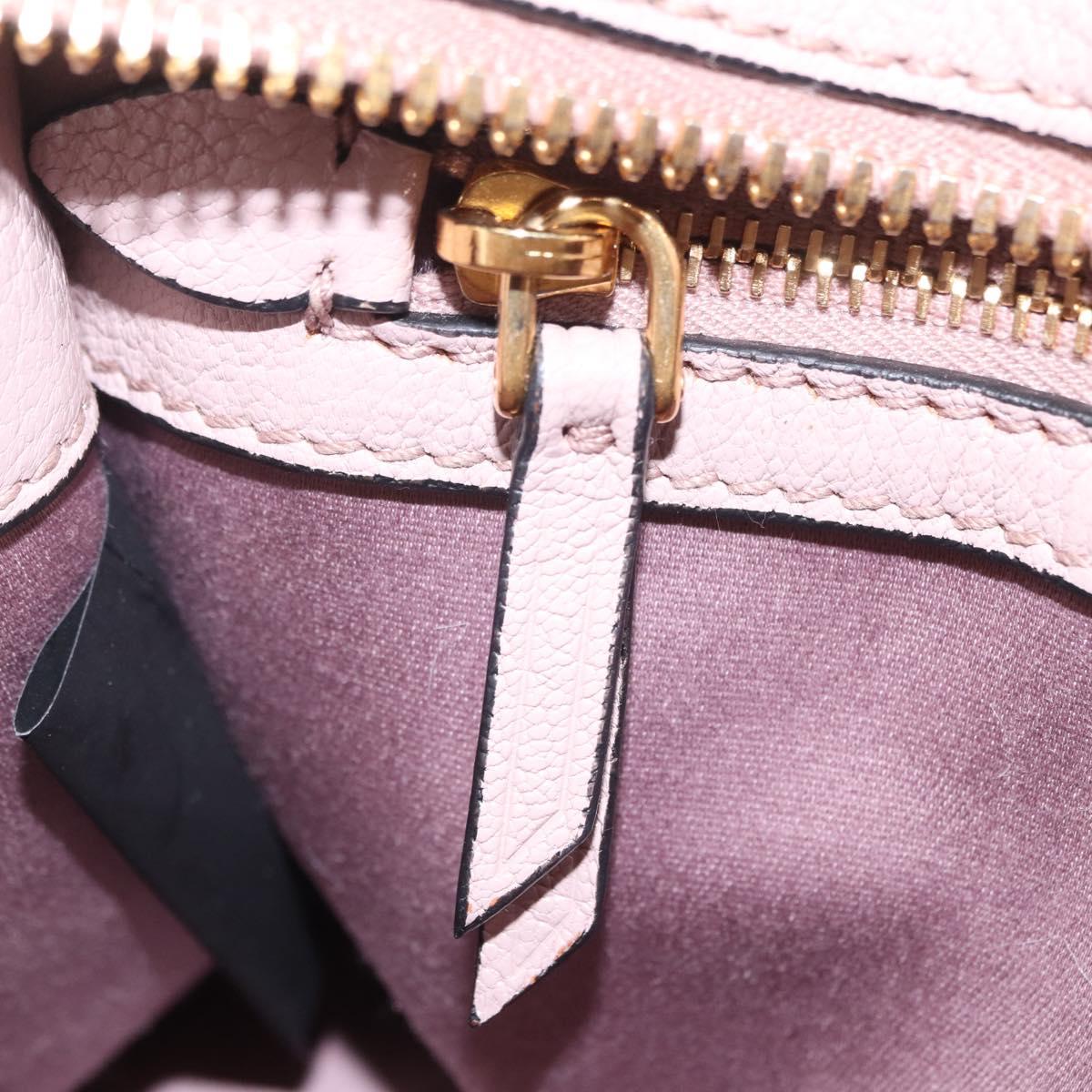 Miu Miu Hand Bag Mouton 2way Pink Gold Auth 167728M