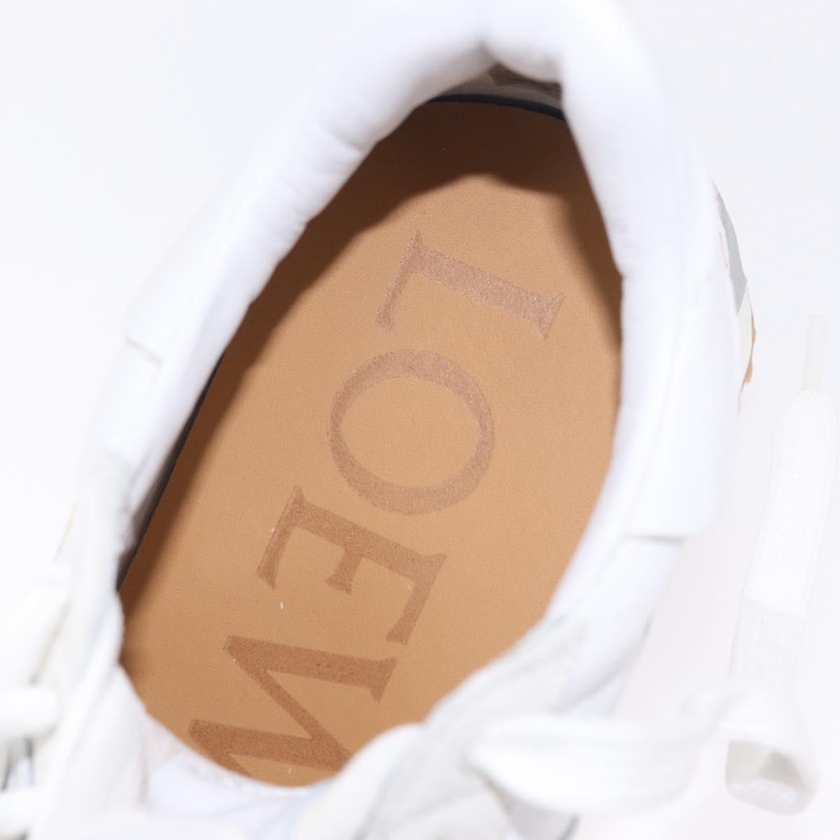 LOEWE × Studio Ghibli Suswatari Sneakers Leather White Auth 167752SM