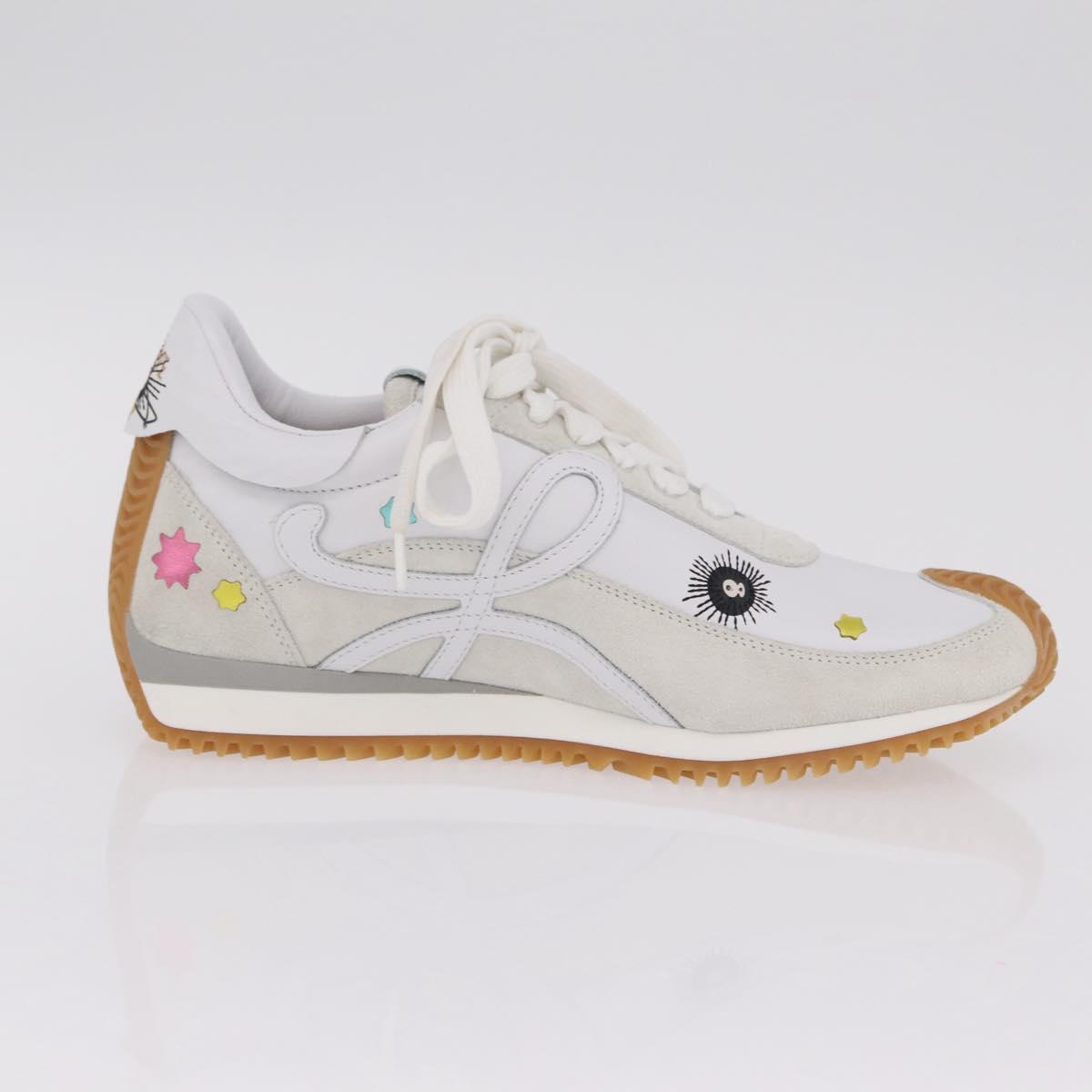LOEWE × Studio Ghibli Suswatari Sneakers Leather White Auth 167752SM