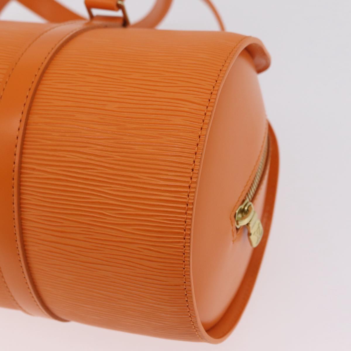 LOUIS VUITTON Epi Soufflot Hand Bag Orange Mandarin M5222H LV Auth 167753SAM
