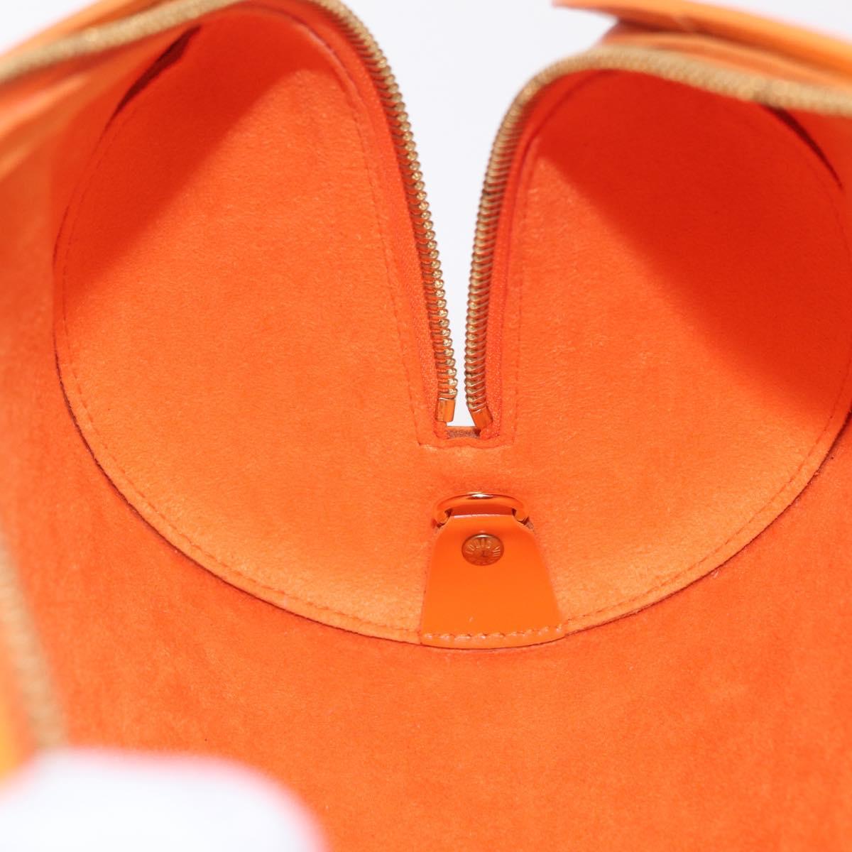 LOUIS VUITTON Epi Soufflot Hand Bag Orange Mandarin M5222H LV Auth 167753SAM