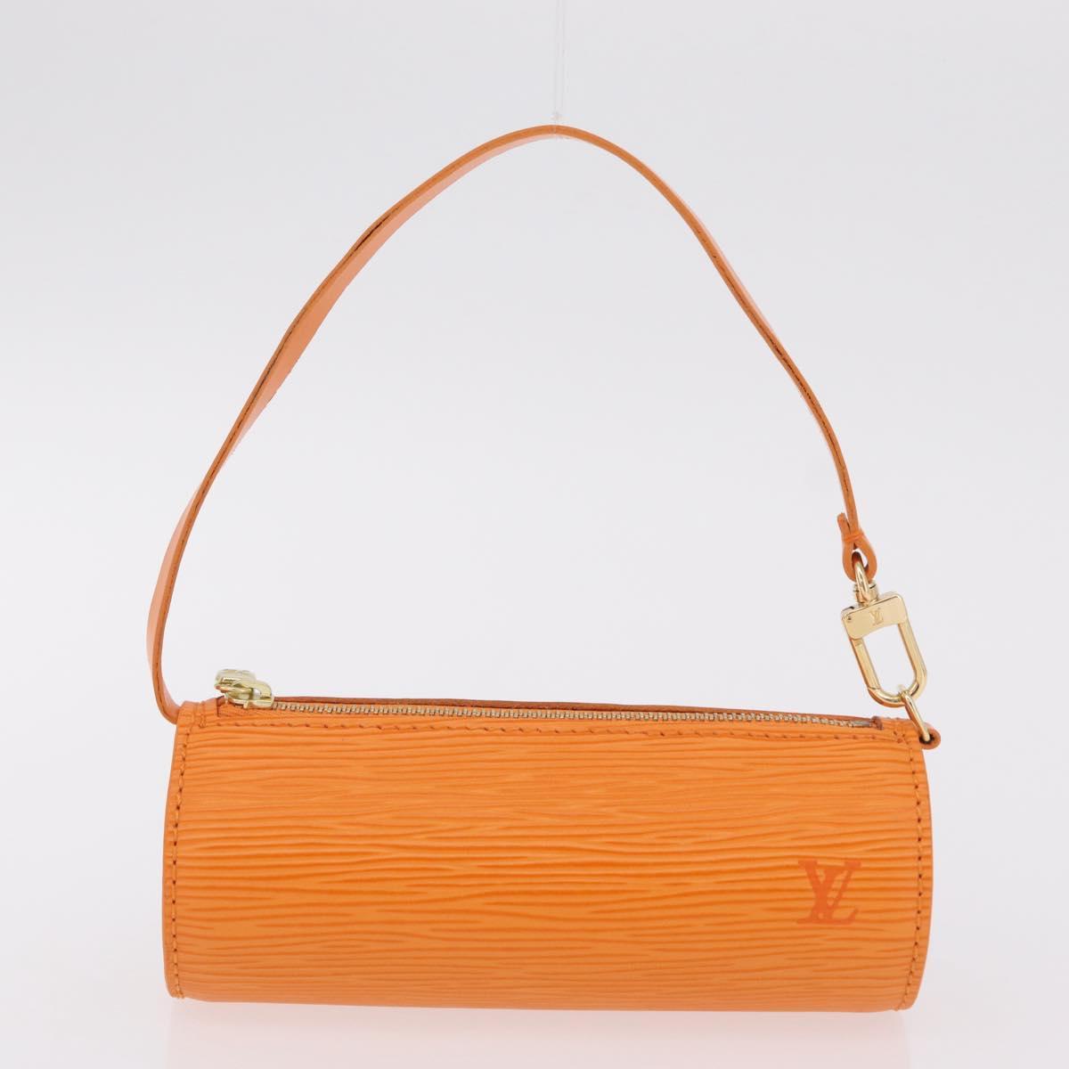 LOUIS VUITTON Epi Soufflot Hand Bag Orange Mandarin M5222H LV Auth 167753SAM