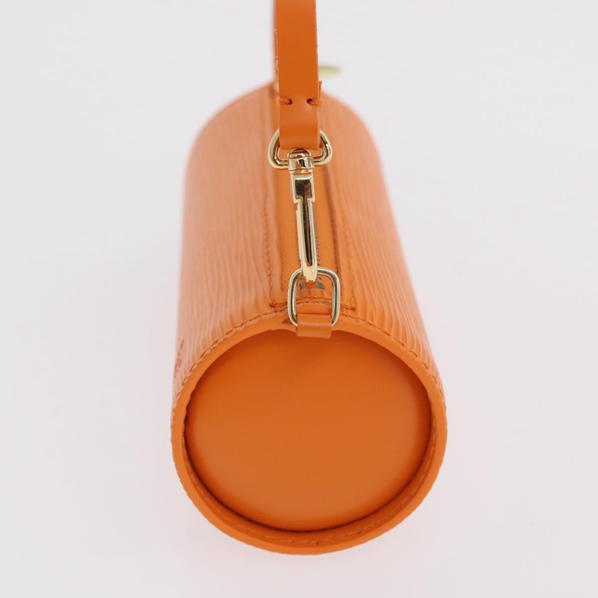LOUIS VUITTON Epi Soufflot Hand Bag Orange Mandarin M5222H LV Auth 167753SAM