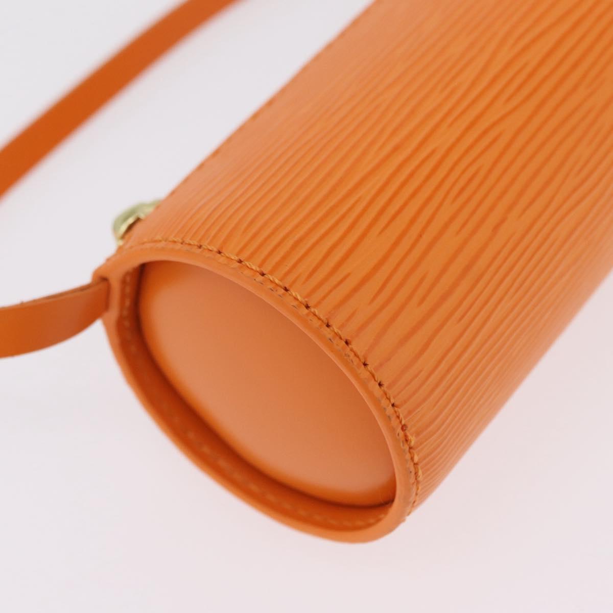 LOUIS VUITTON Epi Soufflot Hand Bag Orange Mandarin M5222H LV Auth 167753SAM