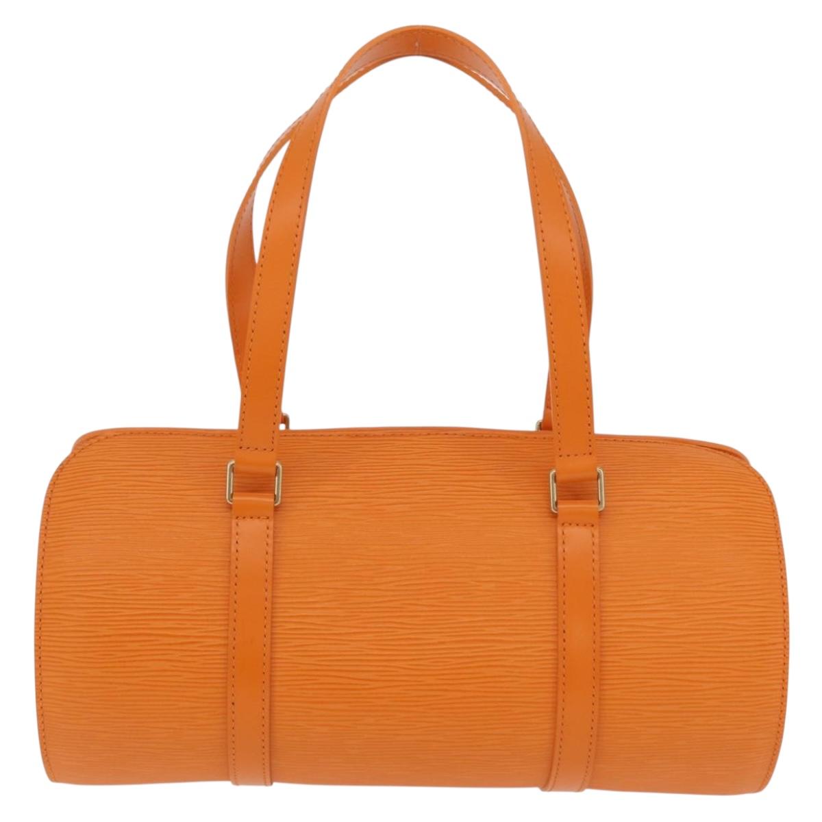 LOUIS VUITTON Epi Soufflot Hand Bag Orange Mandarin M5222H LV Auth 167753SAM