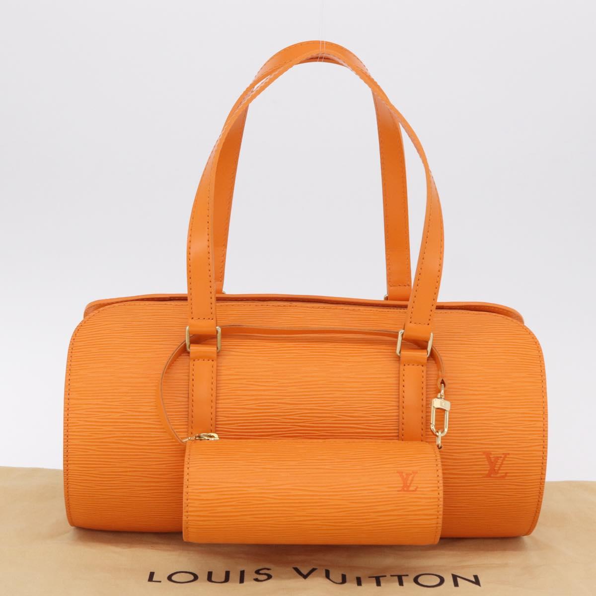 LOUIS VUITTON Epi Soufflot Hand Bag Orange Mandarin M5222H LV Auth 167753SAM