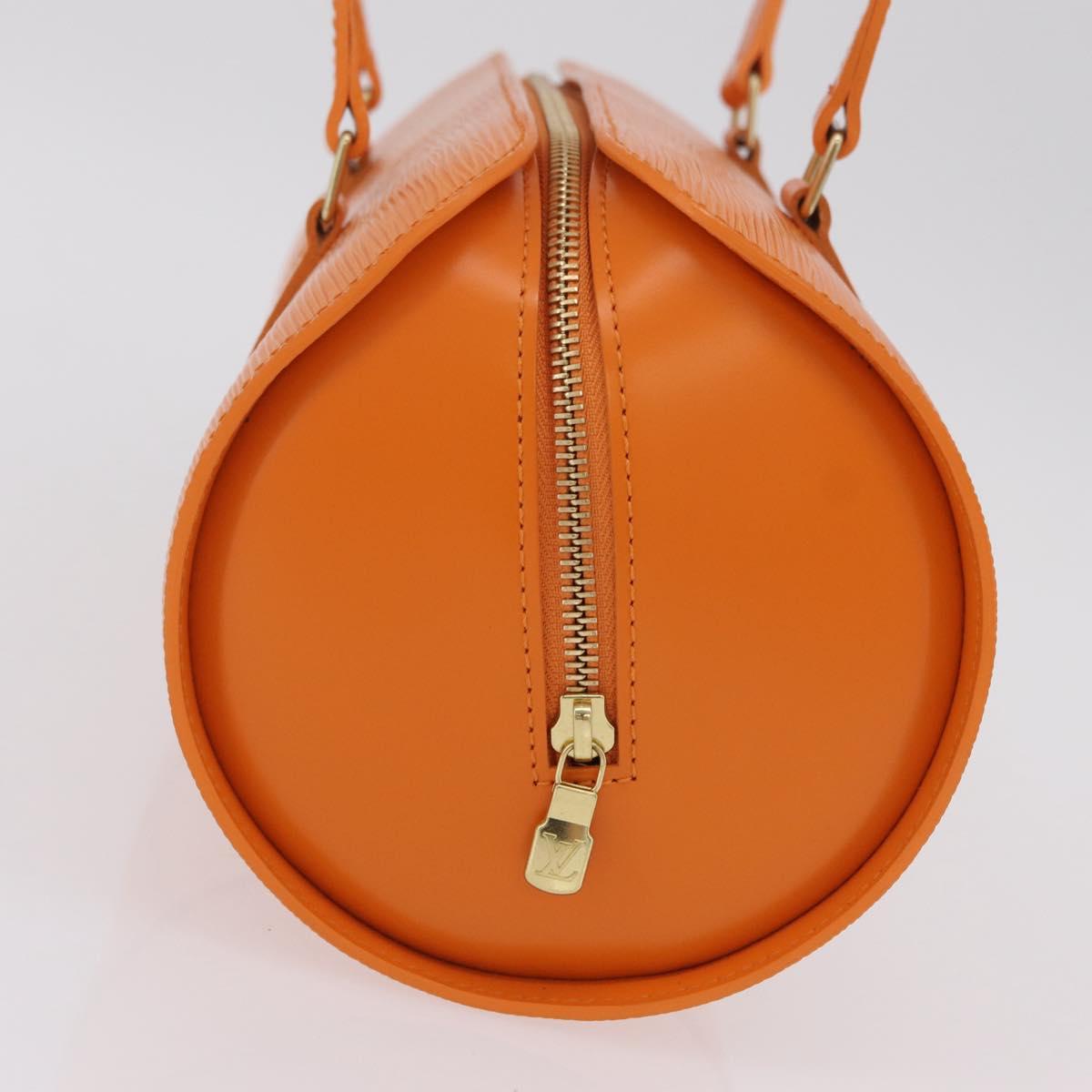LOUIS VUITTON Epi Soufflot Hand Bag Orange Mandarin M5222H LV Auth 167753SAM