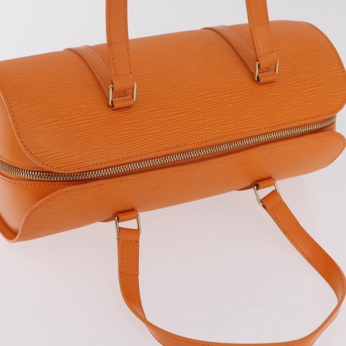 LOUIS VUITTON Epi Soufflot Hand Bag Orange Mandarin M5222H LV Auth 167753SAM