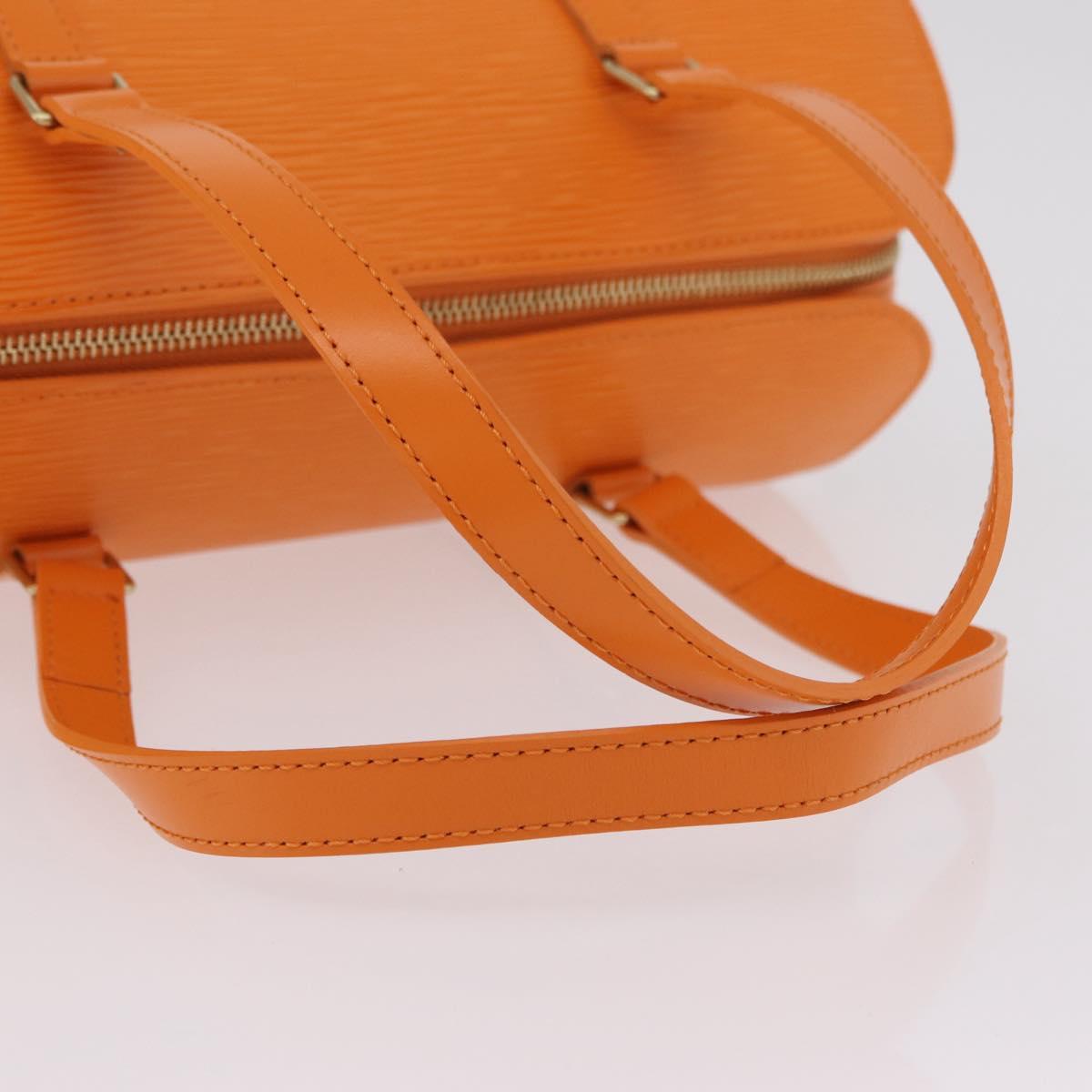 LOUIS VUITTON Epi Soufflot Hand Bag Orange Mandarin M5222H LV Auth 167753SAM