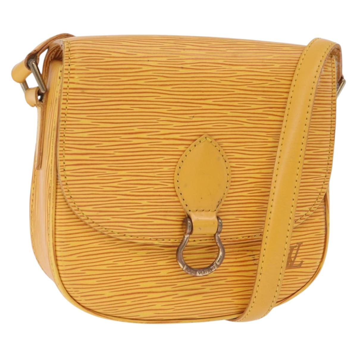 LOUIS VUITTON Epi Saint Cloud PM Shoulder Bag Yellow M52219 LV Auth 167754A