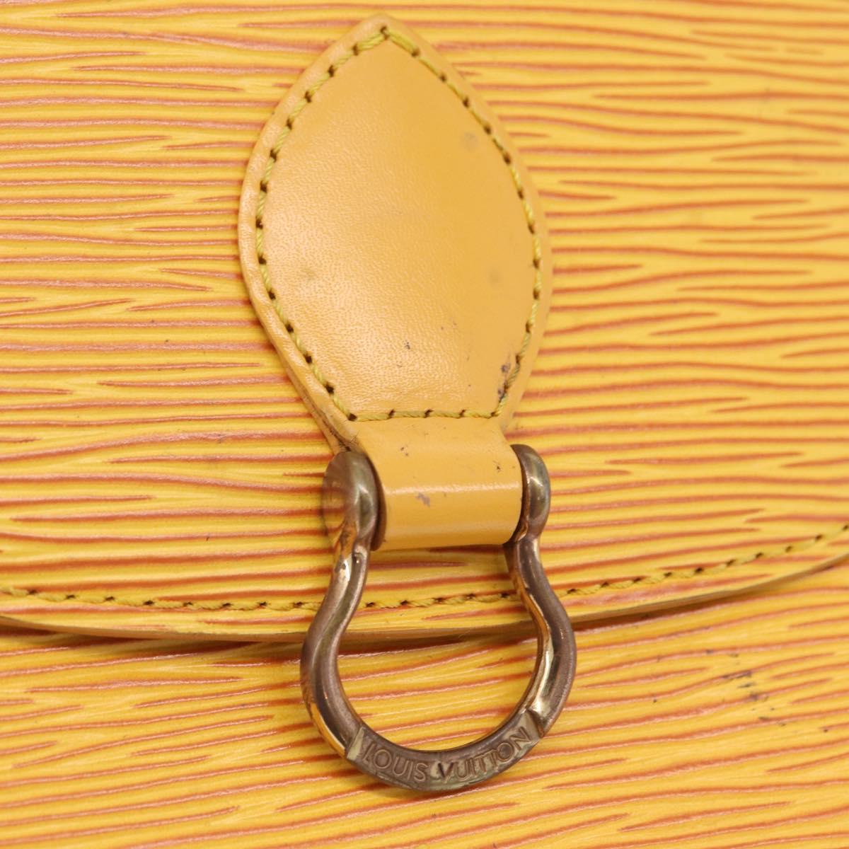 LOUIS VUITTON Epi Saint Cloud PM Shoulder Bag Yellow M52219 LV Auth 167754A