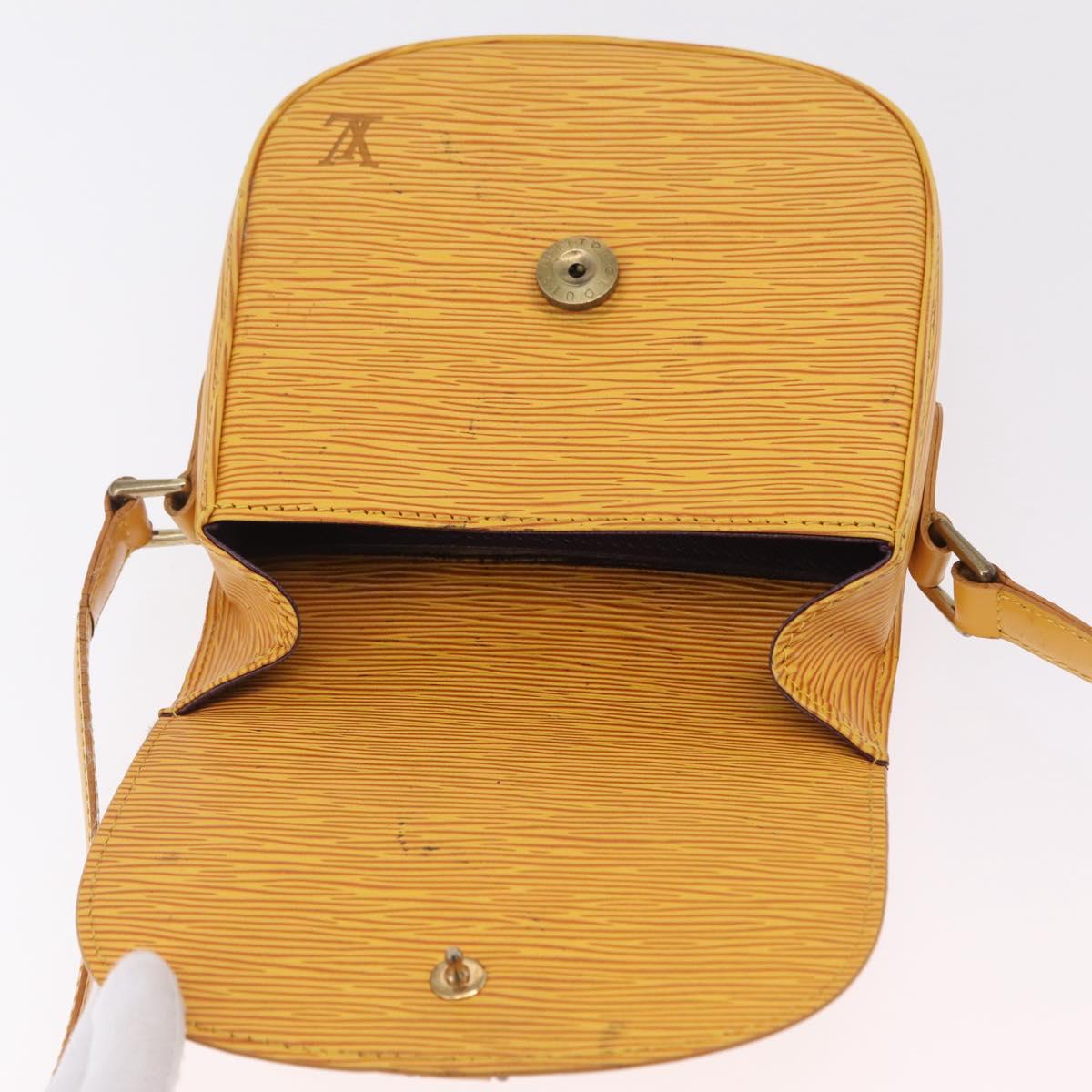 LOUIS VUITTON Epi Saint Cloud PM Shoulder Bag Yellow M52219 LV Auth 167754A