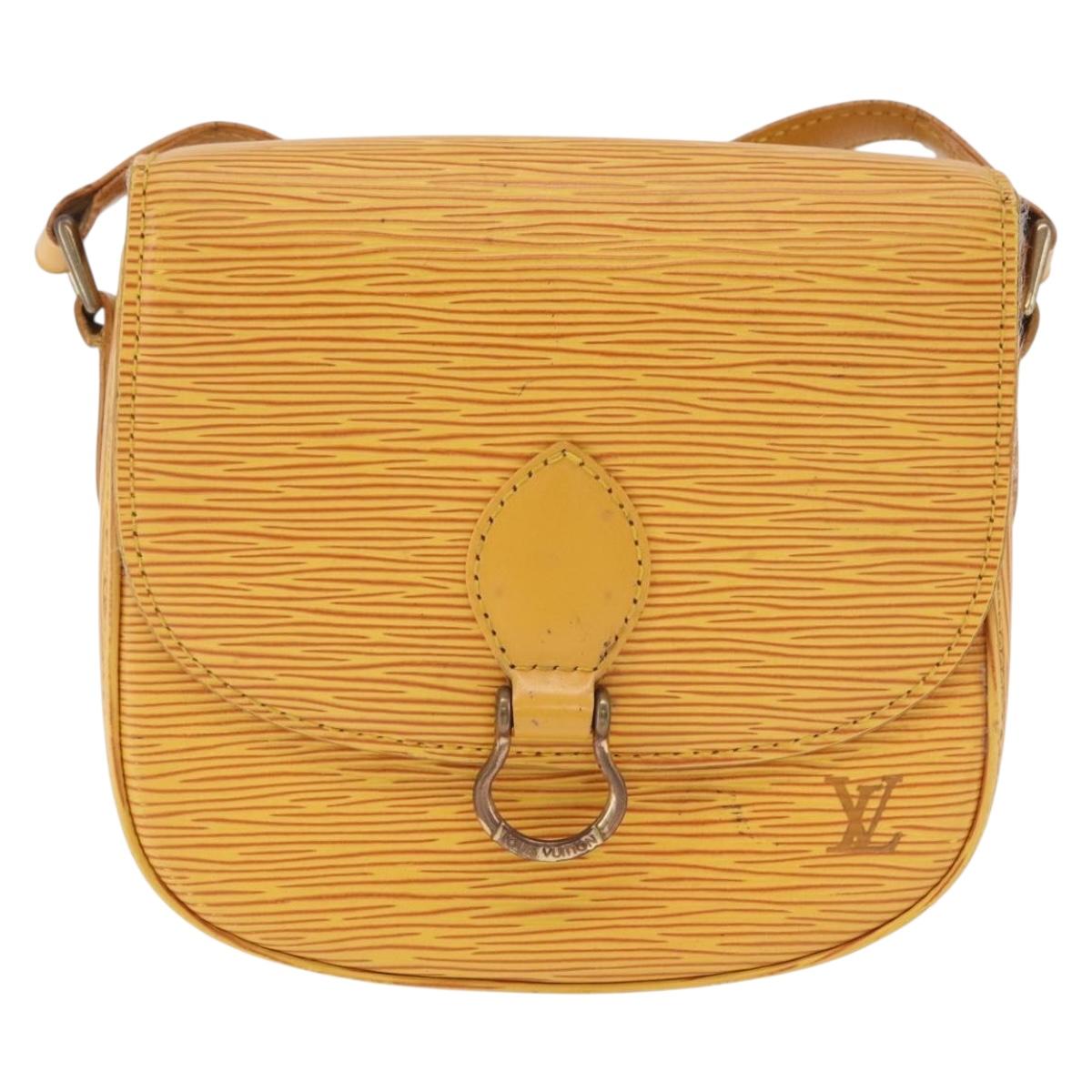 LOUIS VUITTON Epi Saint Cloud PM Shoulder Bag Yellow M52219 LV Auth 167754A