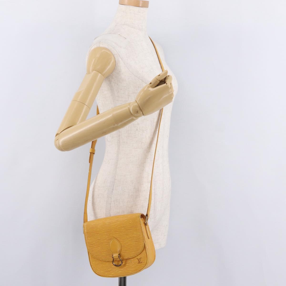 LOUIS VUITTON Epi Saint Cloud PM Shoulder Bag Yellow M52219 LV Auth 167754A
