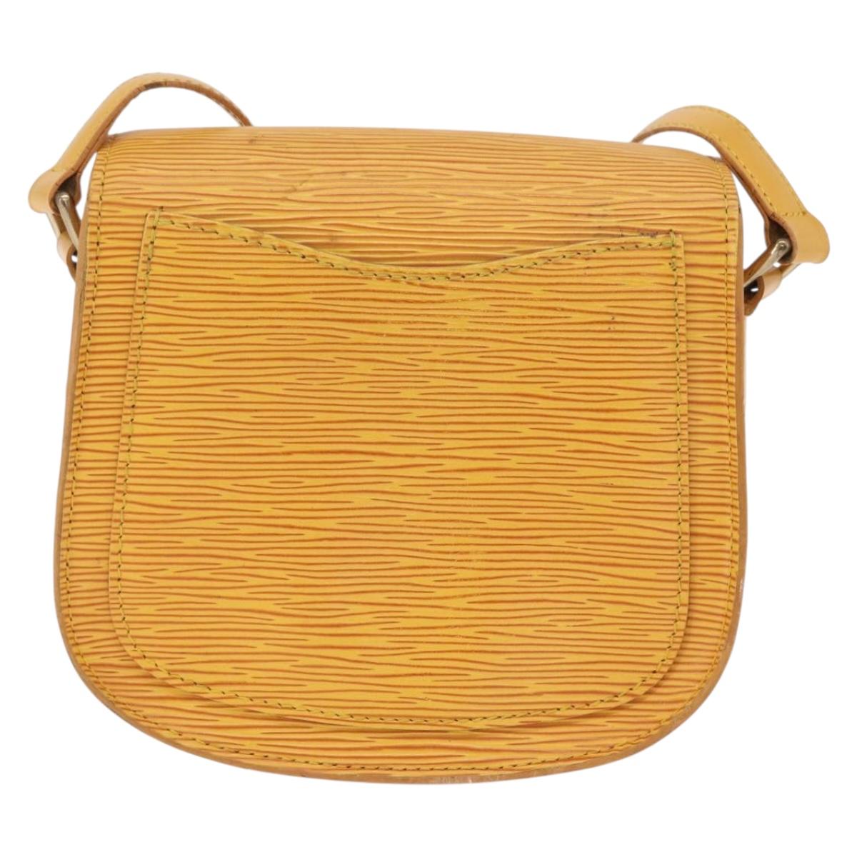 LOUIS VUITTON Epi Saint Cloud PM Shoulder Bag Yellow M52219 LV Auth 167754A